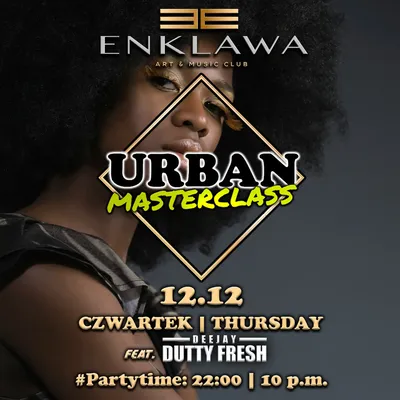  Urban Masterclass - Latino & R'n'B | CZWARTEK 12.12