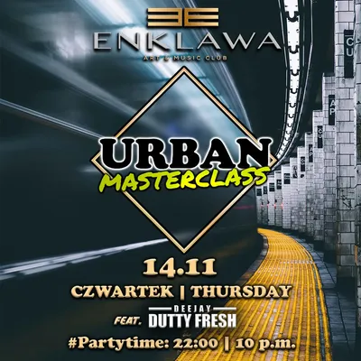  Urban Masterclass - Latino & R'n'B | CZWARTEK 14.11